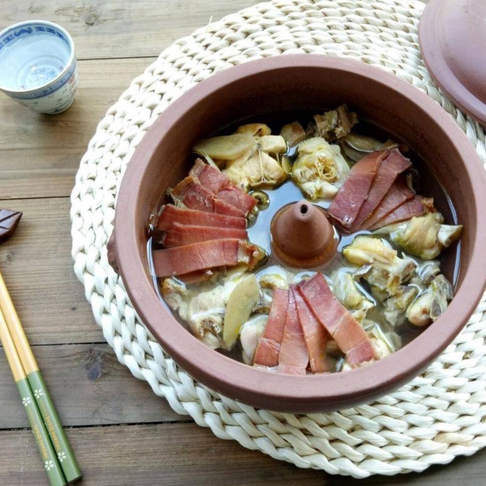 Vintage Chinese Stew Steamer Pot YUNNAN Qigue Cook Pot Yixing ZISHA 3QT